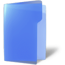 folder, blue, open